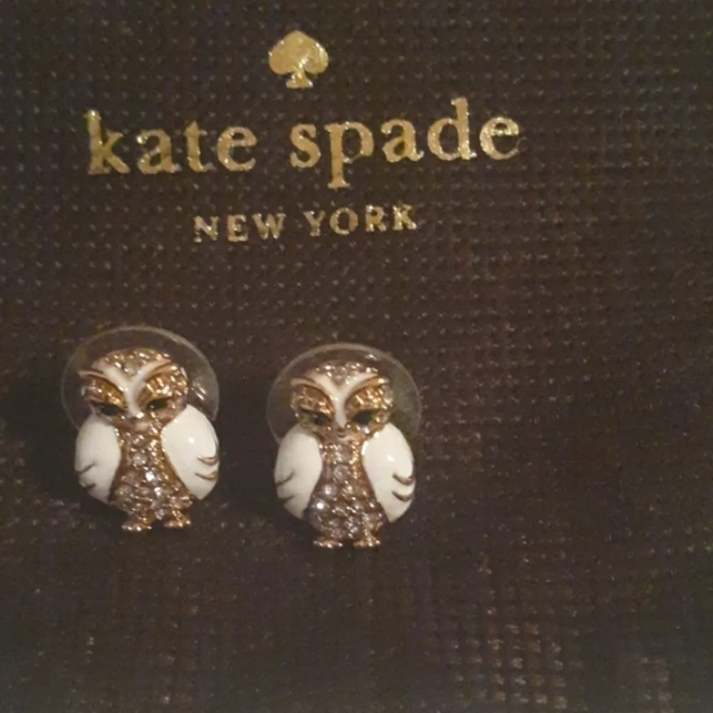 Kate Spade New York Owl Stud Pierced Earrings Gift For a Woman‎ NWT New